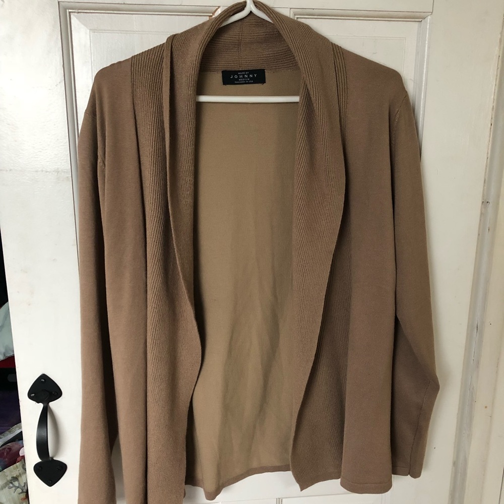 Tan cardigan